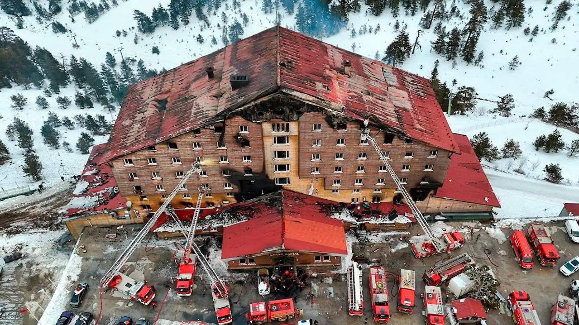 Incendio en hotel de Turquía